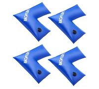VEVOR Corner Pool Water Tubes, 4 Pack 22.4 x 22.2 in, Corner Winter Water Bags with Leakproof Screw Cap, 0.4mm Heavy Duty PVC, Cold-Resistant Weights for Inground Swimming Pool Covers