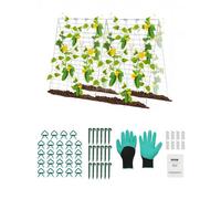 VEVOR A-Frame Cucumber Trellis 35" x 55" Foldable Metal Garden Trellis