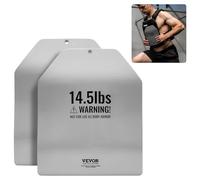 VEVOR Curved Weight Vest Plates, 14.5 LB Pairs, Premium Steel Weighted plates, Contoured Ergonomic Fit - WODs, Additional Weight for Weight Vests, for Strength Training, Running, Heavy Workouts
