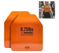 VEVOR Curved Weight Vest Plates, 8.75 LB Pairs, Premium Steel Weighted plates, Contoured Ergonomic Fit - WODs, Additional Weight for Weight Vests, for Strength Training, Running, Heavy Workouts