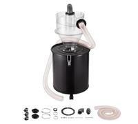 VEVOR Cyclone Dust Separator with Metal Tank, 4" Retrofit Cyclone Separator for Dust Collectors, ABS Dust Deputy With 2" Hole O.D. Connector & Hose for Wet/Dry Shop Vacuums, Fits 50L Tank
