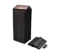 VEVOR Dance Floor Tiles, 12.4 x 12.4 in 52 Piece Interlocking Dance Flooring, Portable Dance Practice Floor with Cushioned Base (Oak Wood Grain, 52 s