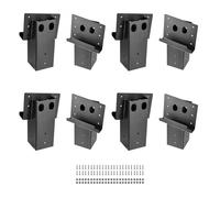 VEVOR Deer Blind Brackets, Outdoor 3.6x3.6 Platform Bracket, Fit 3.5x3.5 In / 88.9x88.9 mm Lumber, 2204lbs/1000kg Capacity Steel Elevator Brackets for Deer Stand, Hunting Blinds, Shooting Shack, 8 Pcs
