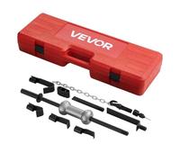 VEVOR Dent Puller Kit, 10 lbs 13-in-1 Slide Hammer Dent Removal Kit, Heavy-Duty Auto Body Truck Repair Automotive Damage Remover Tool Repair Frame with Carrying Case, Extension Rod, Non-Slip Handle