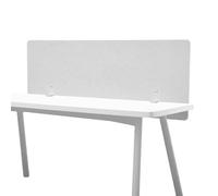 VEVOR Desk Divider Privacy Panel, 1524 x 610 mm Clamp-on Office Desk Partition, PET Cubicle Partition Panel, Workstation Privacy Divider with 2 C-Type Clamps for Office, Sturdy Room, Library