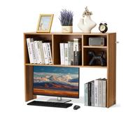 VEVOR Desktop Bookshelf Wood Desktop Storage Organizer 1-Tier for Office & Home
