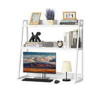 VEVOR Desktop Bookshelf Desktop Storage Organizer 2-Tier for Office & Home White
