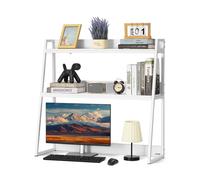 VEVOR Desktop Bookshelf, 2-Tier Desktop Storage Organizer, 37.4" x 12.6" x 35.4" Office Desk Storage Rack Display Shelf