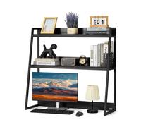 VEVOR Desktop Bookshelf Desktop Storage Organizer 2-Tier for Office & Home Black