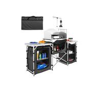 Vevor DFBKYDCFHSHSBD243V0 Camping Kitchen Table, Black