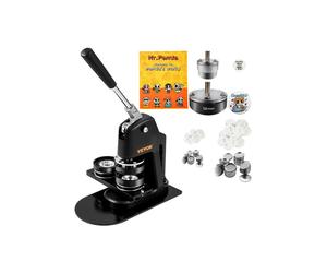 Vevor DGNBJSKXZJZHS4YN6V0 Button Maker Machine Decal Pin Machine 1 Plus 2.25 in. 500 Free Parts Press Kit