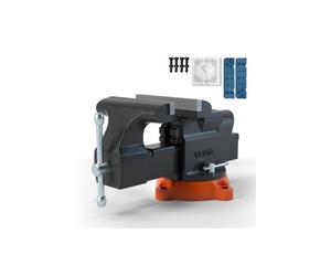 Vevor DGNTQDXZSYCQ6QSMGV0 6 in. Bench Vise with Anvil 360 Deg Swivel Locking Base Heavy Duty Ductile Iron