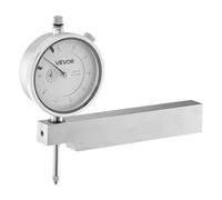 VEVOR Dial Test Indicator with Metal Base, 0.03 mm Accuracy, 0-25.4mm Range, Easy to Read Large Dial, Professional for Narrow Area Measurement, Industrial Machining & Inspection, Precision Testing