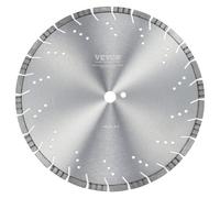 VEVOR Diamond Blade, 16inch/400mm Concrete Saw Blade Wet or Dry, 0.47inch/12mm Slanted Teeth Diamond Segment Blade, Universal 1 inch/25.4 mm Center Ho