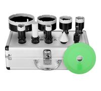 VEVOR Diamond Core Drill Bit Set, 6 PCS 20/25/35/50/75/100mm Diamond Hole Saw Kit, with Finger Milling Bit Cone Bit Saw Blade and Storage Case for Dry
