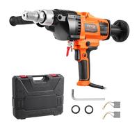 VEVOR Diamond Core Drill Diameter 20-160 mm, Portable Diamond Drill 2000 W, Wet and Dry Diamond Drilling Rig with Carry Case for Concrete Construction