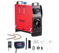 VEVOR Diesel Air Heater, 8 kW DC12-24V, Fast Heating Diesel Parking Heater with Remote Control and Blue LCD Switch, Low Noise, Pre-Heating Function, for RV, Truck, Camper, Van, Boat and Trailer