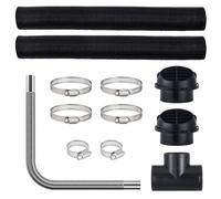 Vevor Diesel Heater Pipe Ducting Set, 3" Extendable Air Duct Hose, 1" Stainless Steel Exhaust Pipe, 2 Air Vents