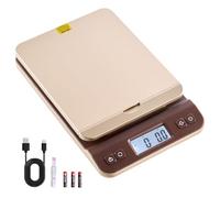 VEVOR Digital Shipping Postal Scale, 2 g High Accuracy, 40 kg Postal Scale with Hold/Tare/Auto-off Function, Flip Holder Design & Easy Calibration, Fit for Home and Office Use, Battery Included