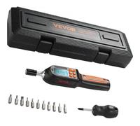 VEVOR Digital Torque Screwdriver, 1/4" Drive Wrench With LCD, 2.65-70.67 in-lbs Range, 0.01 N.m Increment, Bits & Case Included