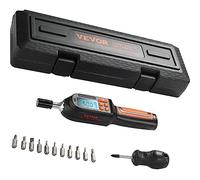 VEVOR Digital Torque Screwdriver, 1/4" Drive Wrench With LCD, 2.65-70.67 in-lbs Range, 0.01 N.m Increment, Bits & Case Included