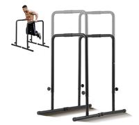 VEVOR Dip Bars, 440 lbs Capacity, Heave Duty Dip Stand Station with Adjustable Height, Fitness Workout Dip Bar Station Stabilizer Parallette Push Up
