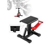 VEVOR Dirt Bike Lift Stand, Motorcycle Jack Lift Stand 1200lbs Capacity and Hydraulic Lift Operation, Hoist Table Adjustable Height 9.8"-18.3" for Dirtbike Repair, Maintenance, Dirt Bike Accessories