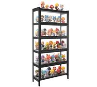VEVOR Display Cabinet with Acrylic Doors 68 in Tall 5-Tier Wooden Curio Cabinet