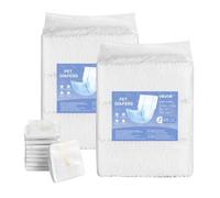 VEVOR Disposable Male Dog Diapers, Super Absorbent Dog Wraps, 360 ° Leak-Proof Belly Bands with Wetness Indicator for Doggies in Heat, Training, Incontinence - XS, 144 Count (2 Packs of 72)