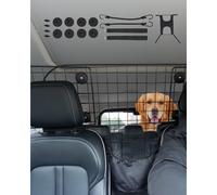 VEVOR Dog Car Barrier, 35.4"-60.6" Adjustable Car Divider for Front Seat Installation, Universal-Fit Heavy-Duty Wire Mesh Dogs Separator Guard Net, Vehicle Pet Barrier for Sedans, Trucks and SUVs