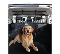 VEVOR Dog Car Barrier Adjustable Universal-Fit Vehicle Pet Barrier for Cars Trucks and SUVs Easy to Install Dog Car Gate - Strong Metal Tubing Gate