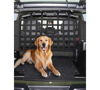 VEVOR Dog Car Barrier, Mesh Cargo Pet Net for Jeep Wrangler JK 2007-2017 JL 20018-2024, Vehicle Pet Barrier Fits Behind Rear Seat Cargo Area, Scratch and Tear-Resistant Polyester Mesh, Easy to Install