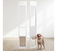 VEVOR Dog Door for Sliding Glass Door 75 7/8"-80 11/16" Adjustable Height L