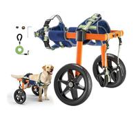 VEVOR Dog Wheelchair for Back Legs, Lightweight 2 Wheels Pet Wheelchair, Height, Width & Length Adjustable, Dog Cart with Shock-Absorbing Wheels, for