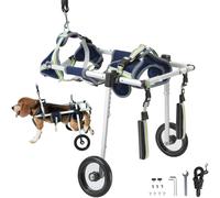 VEVOR Dog Wheelchair for Back Legs Pet Wheelchair Lightweight & Adjustable Assisting in Healing Dog Cart with 2 Wheels for Injured Disabled Paraly