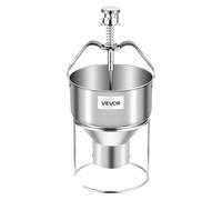 VEVOR Donut Depositor, Large Capacity Manual Donuts Dropper, 304 Stainless Steel Commercial Batter Dispenser, 6 Thicknesses Adjustment Doughnut Hopper with Stand, for Restaurant Cafe Bakery Kitchen