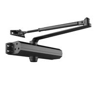 VEVOR Door Closer, Automatic Door Closer Commercial or Residential Use for Door Weights 120 kg, Adjustable Size Hydraulic Buffer Door Closers Heavy Duty Cast Aluminum Body, Easy Install, Black