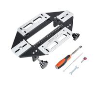 VEVOR Door Hinge Jig, Aluminum Alloy Woodworking Hole Opener, Slotting Locator, Flexible Wooden Door Hinge Hole Guide, Hinge Template Jig for Door Hinge Groove and Door Lock Installation