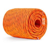 VEVOR Double Braided Polyester Rope 1/2 in x 220 ft 48 Strands 8000 LBS Breaking Strength Outdoor Rope Arborist Rigging Rope for Rock Hiking
