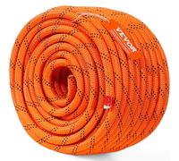 VEVOR Double Braided Polyester Rope 3/4 in x 220 ft 24 Strands 20000 LBS Breaking Strength Outdoor Rope Arborist Rigging Rope for Rock Hiking