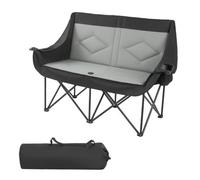 Vevor Double Camping Chair, Oversized Two Person Camp Chair With 660 Lbs Heavy Duty Support, With Dual Cup Holders