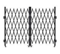 VEVOR Double Folding Security Gate Lockable Scissor Gate 129.92 x 63.19 in(WxH)