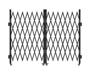 VEVOR Double Folding Security Gate Lockable Scissor Gate 129.92 x 63.19 in(WxH)