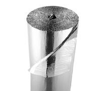 VEVOR Double Reflective Insulation Roll, Double-Sided Aluminum Foil Radiant Barrier, 6mm 30.48 m x 1.22 m, Dual-Layer Air Bubble Heat Reflective Shiel