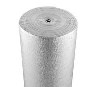 VEVOR Double Reflective Insulation Roll, Foam Core Radiant Barrier, 3.2 mm 24 in x 25 ft, Double-Sided Aluminum Foil EPE Foam Heat Reflective Shield, Thermal Insulation Roll for Window RV Roof