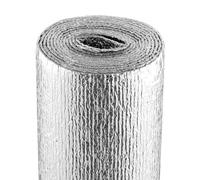 VEVOR Double Reflective Insulation Roll, Foam Core Radiant Barrier, 3.2 mm 48 in x 10 ft, Double-Sided Aluminum Foil EPE Foam Heat Reflective Shield, Thermal Insulation Roll for Window RV Roof