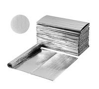VEVOR Double Reflective Insulation Sheet, 16PCS Double-Sided Aluminum Foil Radiant Barrier, 6mm 1.22 m x 0.61 m, Dual-Layer Air Bubble Heat Reflective Shield, for Garage Door Window RV Roof