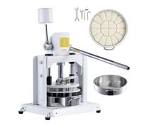 VEVOR Dough Divider Rounder, 18PCS Manual Dough Equal Divider Machine, 2.11oz - 9.88oz Hand Press Dough Cutter with 304 Stainless Steel Tray and Blade, Bread Maker for Bakery, Restaurant, Commercial