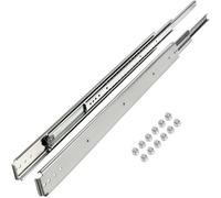 VEVOR Drawer Slides, 1 Pair 71.12 cm Soft Close Drawer Slides, Ball Bearing Side Mount Drawer Hardware Slides, 226.8 kg Load Capacity 3-Section Full E