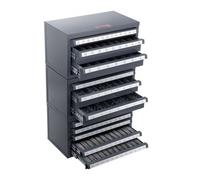 VEVOR Drill Bit Dispenser Cabinet, 3 Pieces Three-Drawer for Letter Sizes A to Z, Five-Drawer Drill Bit Organizer for Wire Gauge Sizes #1 to #60, Stac